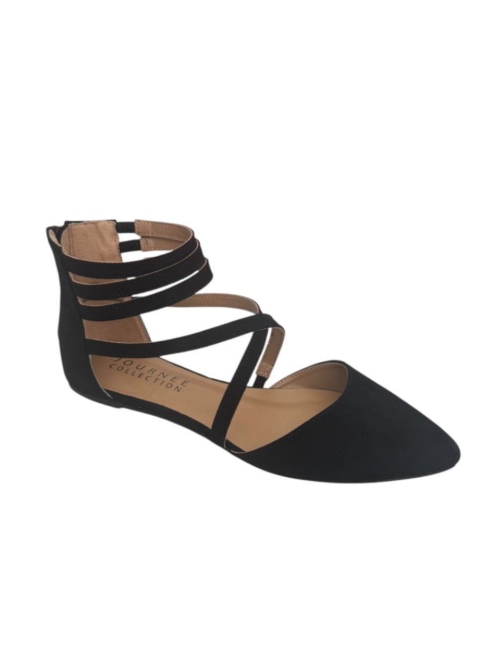 Journee Collection Women's Tru Comfort Foam Marlee Flat, Black Size 8 - NWB